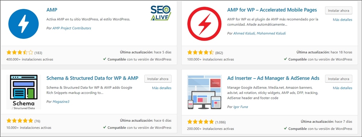 AMP para Wordpress