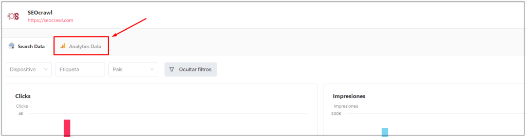 Integración SEOcrawl y Google Analytics