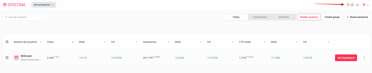 Vídeos de ayuda SEOcrawl
