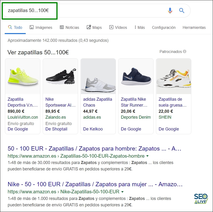 Búsquedas Números SEO