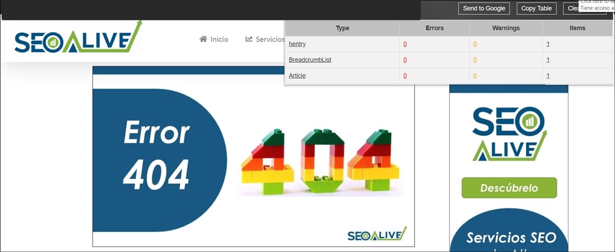 Structured Data Chrome