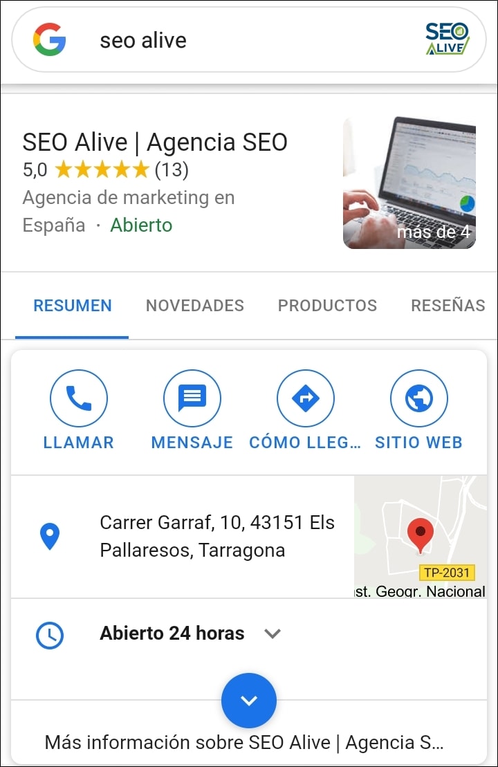 Empresas Locales Rich Snippets