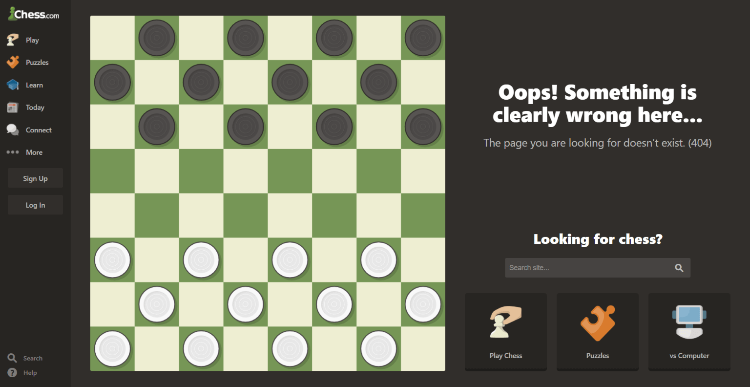 Error 404 de Chess.com