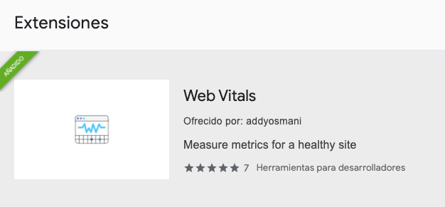 extension core web vitals