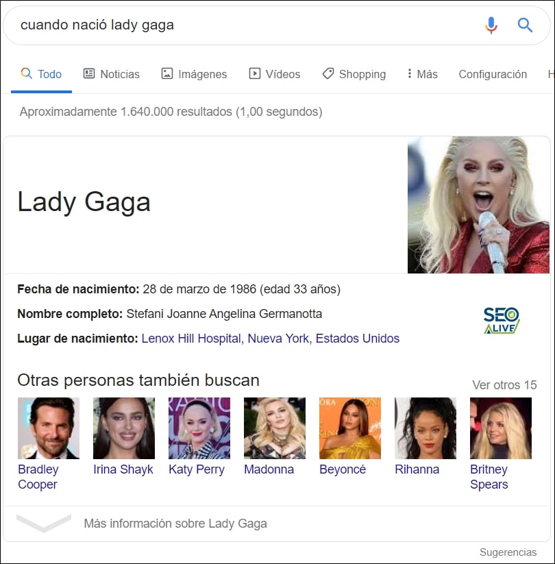 Featured Snippet Fecha Nacimiento