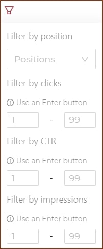 Filtros SEO avanzados