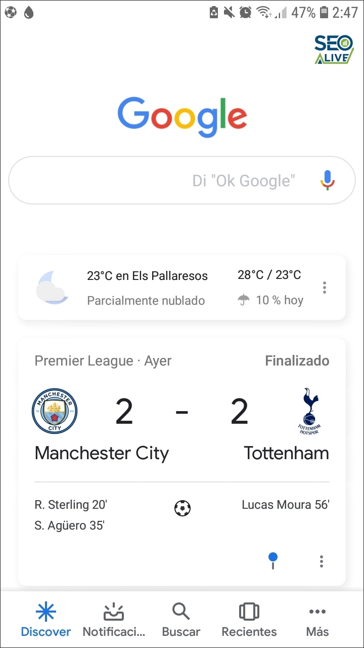 Home Google Discover 2019