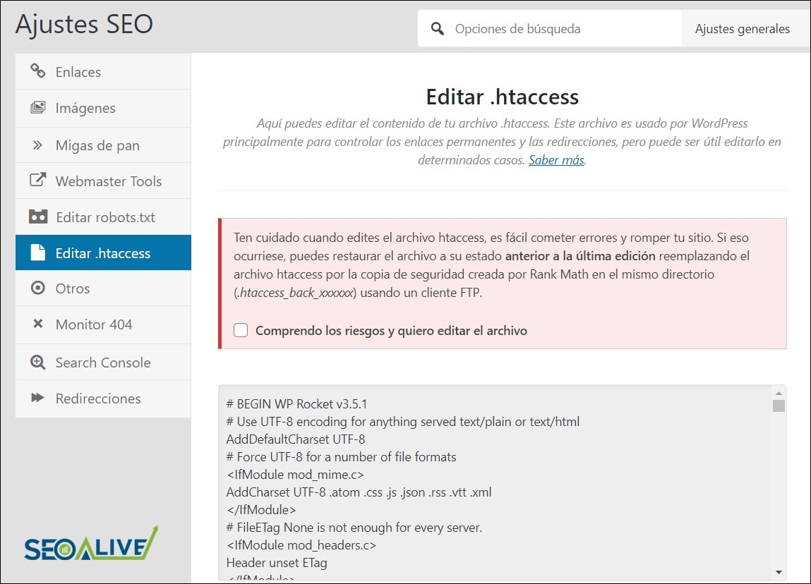 Archivo Htaccess Wordpress