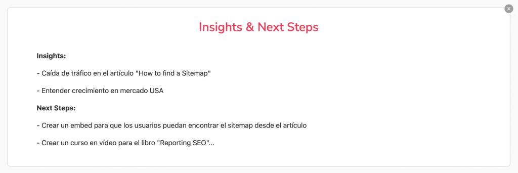 SEO Insights and Tasks