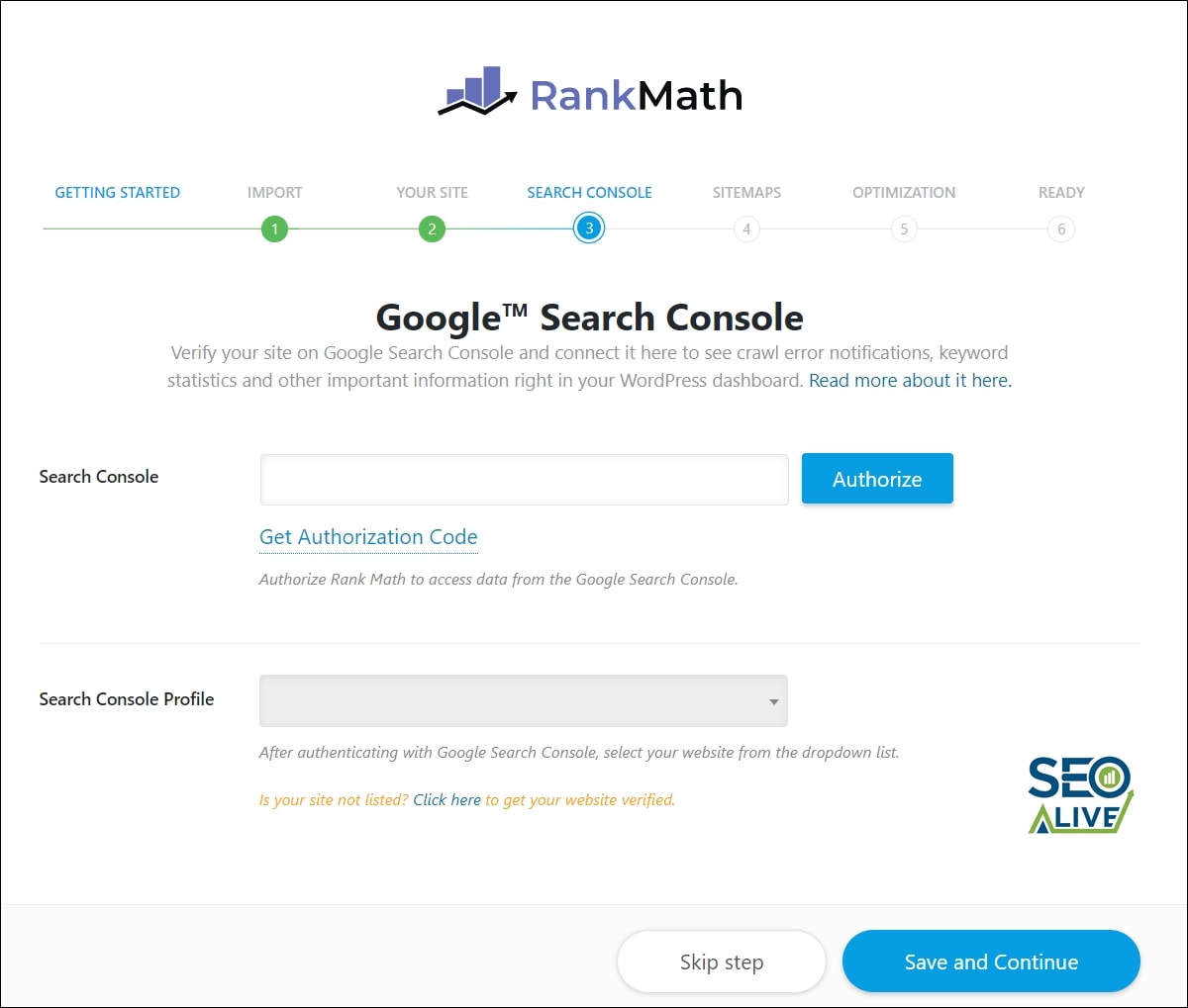 Integración Google Search Console