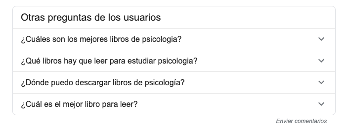 otras preguntas de los usuarios