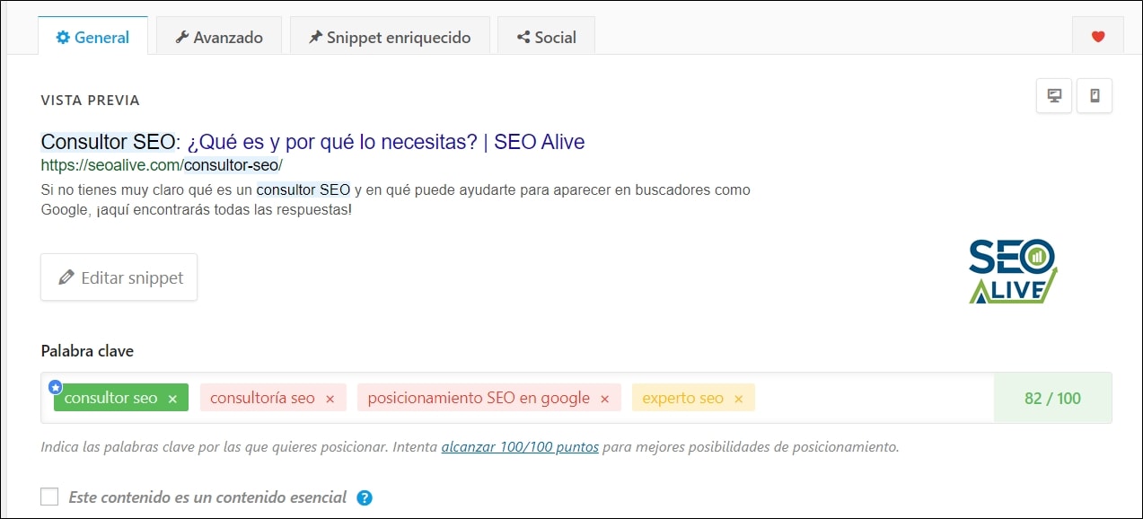Optimizar Keywords SEO