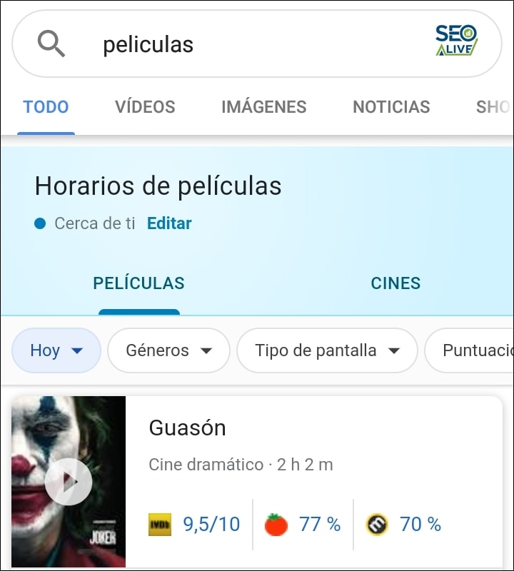 Películas Rich Snippets
