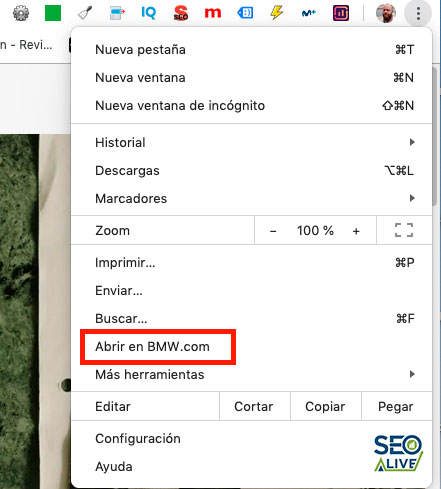 abrir versión PWA en Chrome