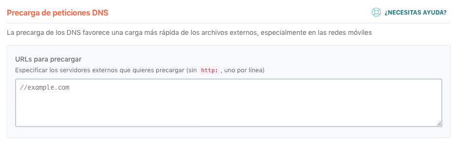 precarga peticiones DNS