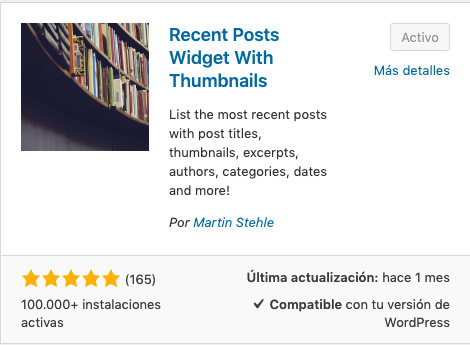 post relacionados y recientes