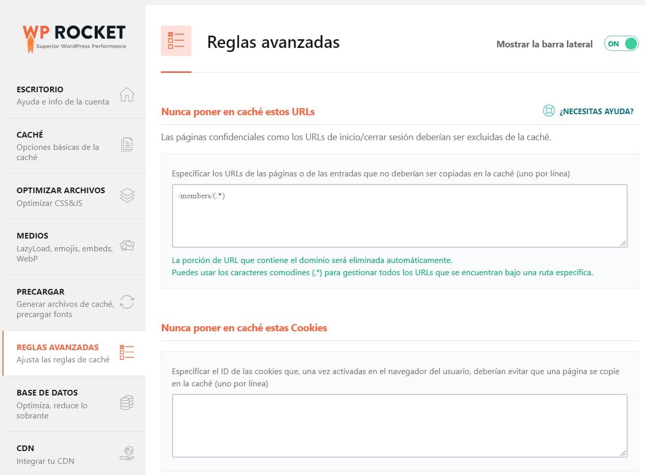 reglas avanzadas con wprocket