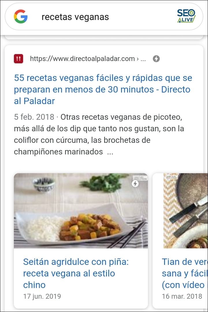 Carrusel Rich Snippets