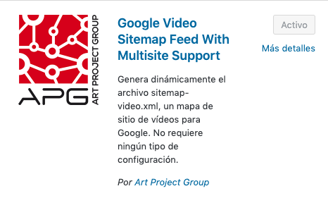 plugin sitemap de video 