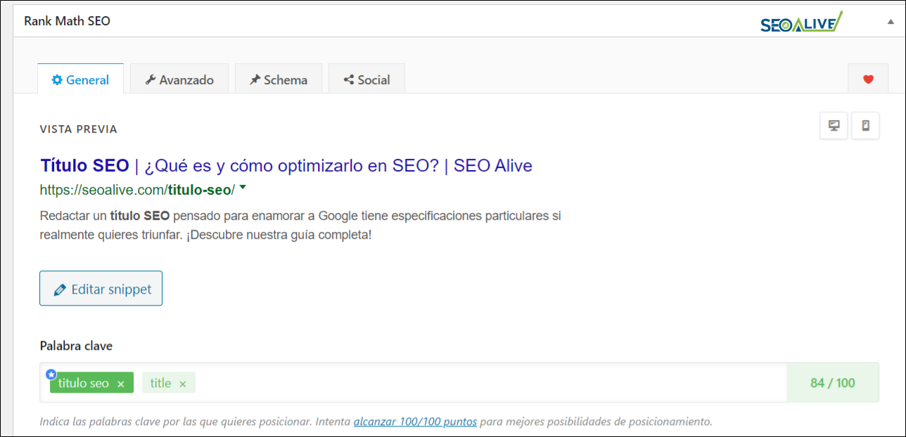 Título SEO Wordpress