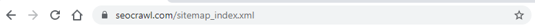 URL del sitemap SEOcrawl