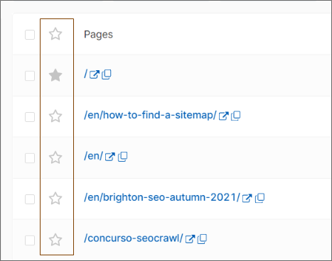 sistema de favoritos para urls