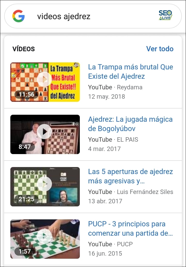 Videos Rich Snippets