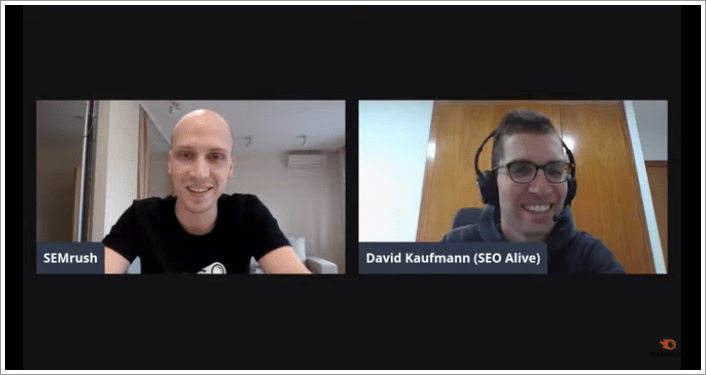 Webinar Semrush SEO Alive