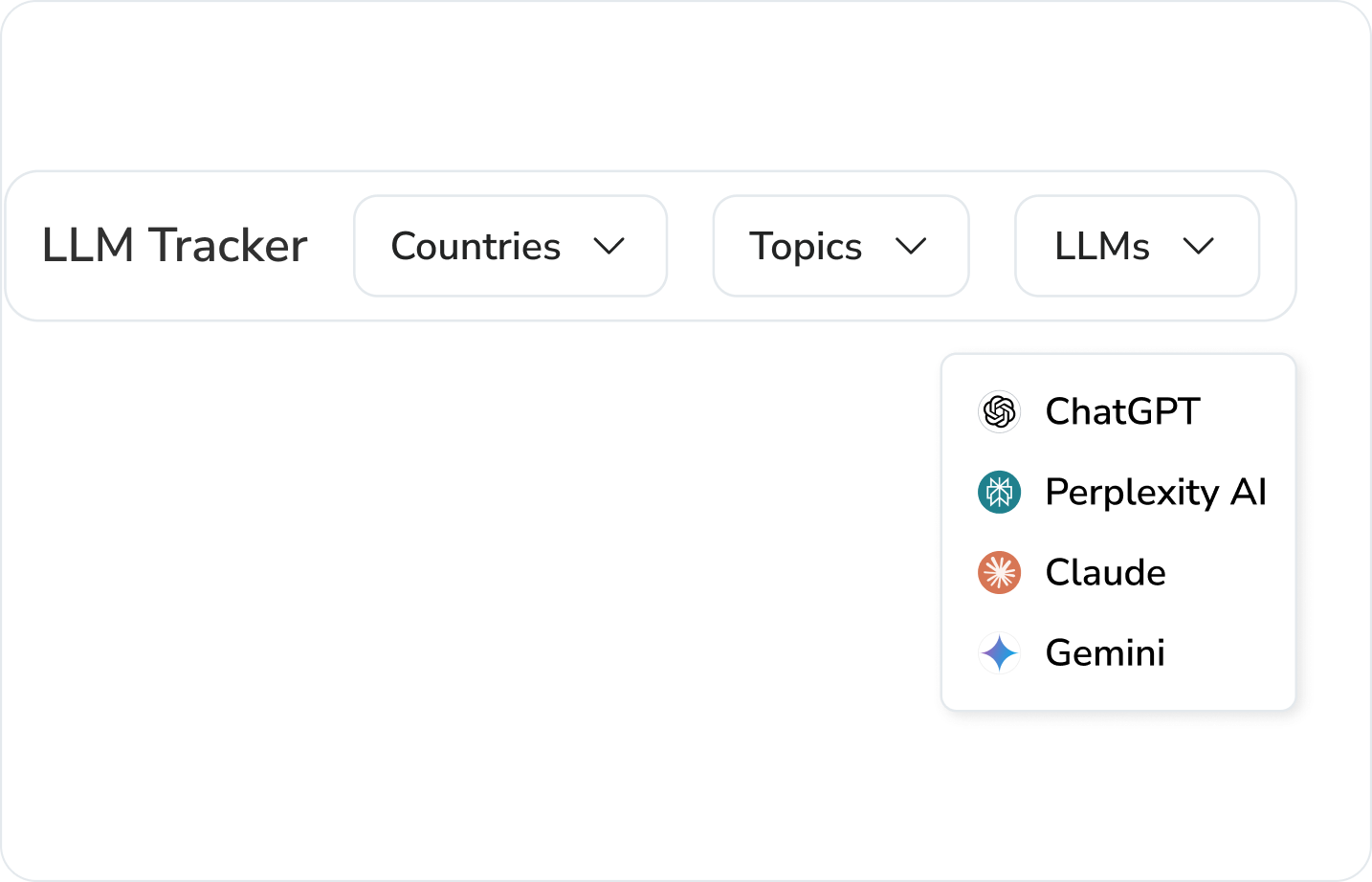 Country, Topics and LLMs Filters
